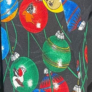 Warner Bros. Looney Tunes Christmas Tie - Green, Red, Blue